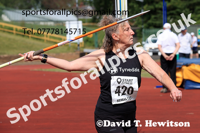 Womens javelin, 2025 NEMAA Track and Field, Monkton. Photo: David T. Hewitson/Sports for All Pics